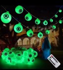 Yard Scary Halloween Decor Outdoor Eyeball Halloween Lights String 30 LED 16FT