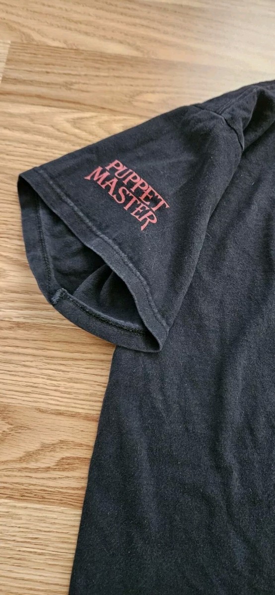 Vintage 90s Y2K Puppet Master Movie Promo T Shirt Full Moon