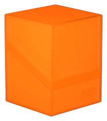 Ultimate Guard Boulder Deck Case 100+ Card Storage Box Poppy Topaz Orange