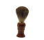 miniatuur 3 - Luxury Brown Badger Hair Men Shaving Brush Wet Shave Removal Black Handle