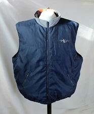 MENS PADDED UPHOLSTERY TEAM SLEEVELESS JACKET VEST 