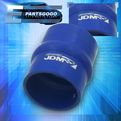 3.25'' 83MM Straight Bellowed Hump 3PLY Silicone Coupler Turbo Piping Intake Blue