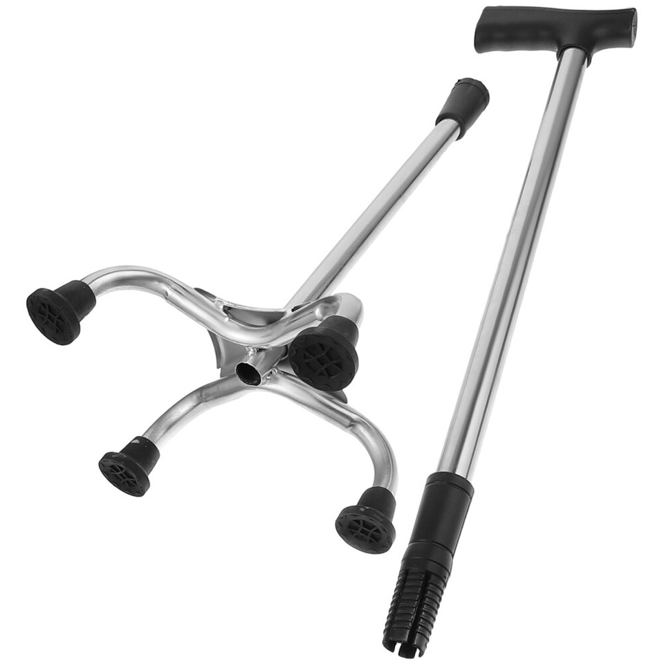 Nonslip Crutches for The Elderly Walker Fourlegged Walking Stick