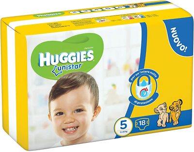 HUGGIES UNISTAR 11-25 (5) JUNIOR 11-19KG 18 STÜCK     