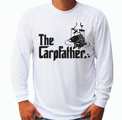 The Carp Father Fish Long Sleeve UPF 30 T-Shirt Fishing Boat Sport UV Protection