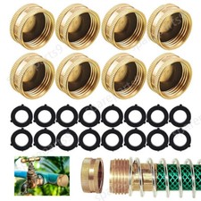 NEW Garden Hose End Caps with Washers Brass F...
