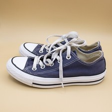 Converse All Stars Low Top Distress Blue Sneakers Shoes Women's Size 5
