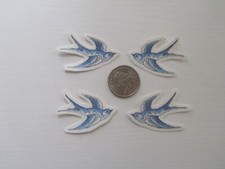 SHIP FROM NY - Temporary Tattoo - Set of 4 Swallow  1.5" each 