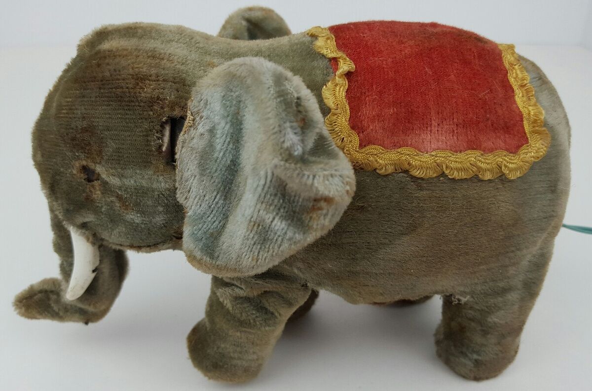 Vintage MSK TS Maker Mark Battery Operated Walking Elephant Vintage MSK TS Maker Mark Battery Operated Walking Elephant