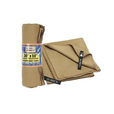 Mil-Spec Super Absorbent Microfiber Towel Tan Small