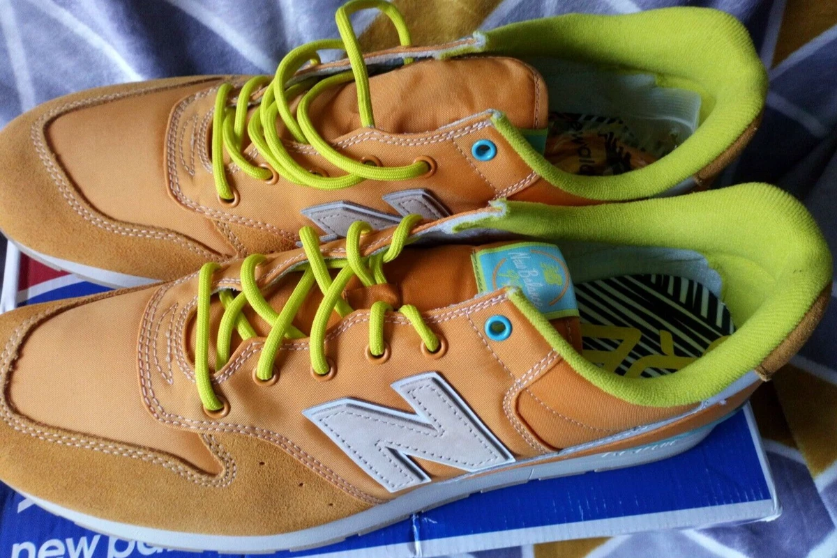 NEW BALANCE 996 MEN UK 12.5 TRAINERS Yellow EUR 47.5 Suede Man Made NEW