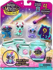 NEW Magic Mixies Mixlings Shimmer Mega 4 exclusive Pack Magic Wand Reveals Power