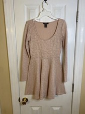 Forever 21 small long sleeve dress Light Beije