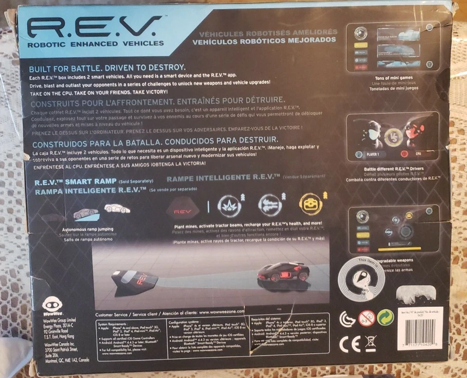 WowWee R.E.V. REV Robotic Enhanced Vehicles Complete Battle Pack 2 cars New - Image 2 of 4