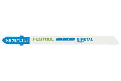 5/20x Festool Stichsägeblätter HS 75/1,2 BI für NE-Metalle, Alu *204270, 204271