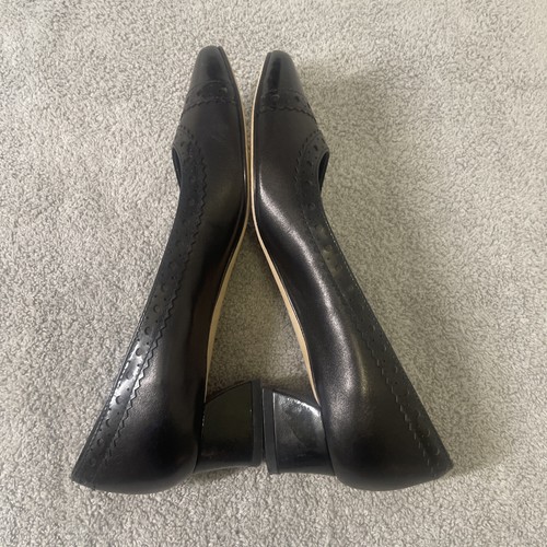 VANELI Pumps Women's Sz 6.5M Black Patent Leather Block Heel Slip On - Picture 9 of 14