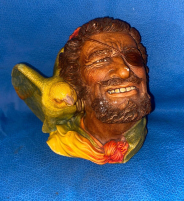 Bossons England Pirate with Parrot Chalkware Head B42