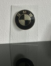BMW CARBON GLASSCHILD Aufsteller Logo Schild Emblem Schriftzug Plakette