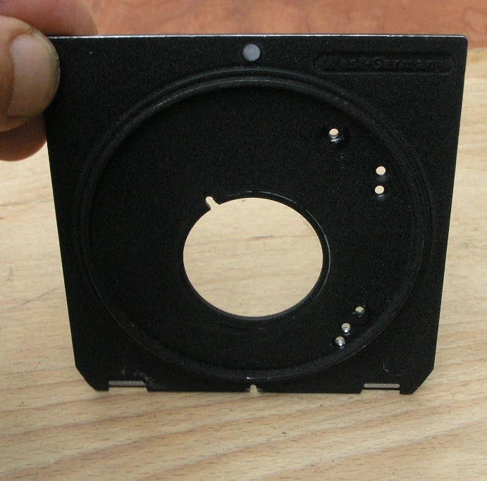 original Linhof IV V 5x4 Technika Lens board with 34.7mm compur copal 0 hole - Image 3 of 3