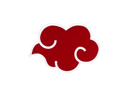 Large Akatsuki Clouds Naruto - Various Styles - Embroidered Iron On Patch - 第 3/7 張圖片