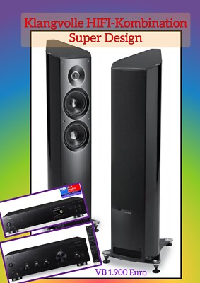 SONUS FABER VENERE 2.5 mit PIONEER HIFI-Verstärker + Netzwerkplayer, D/A-Wandler