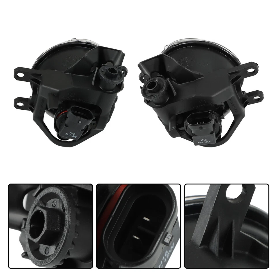 Par de luces antiniebla lentes transparentes H11 con cable para Toyota Tacoma SR SR5 2016-2021 Foto 3 de 4