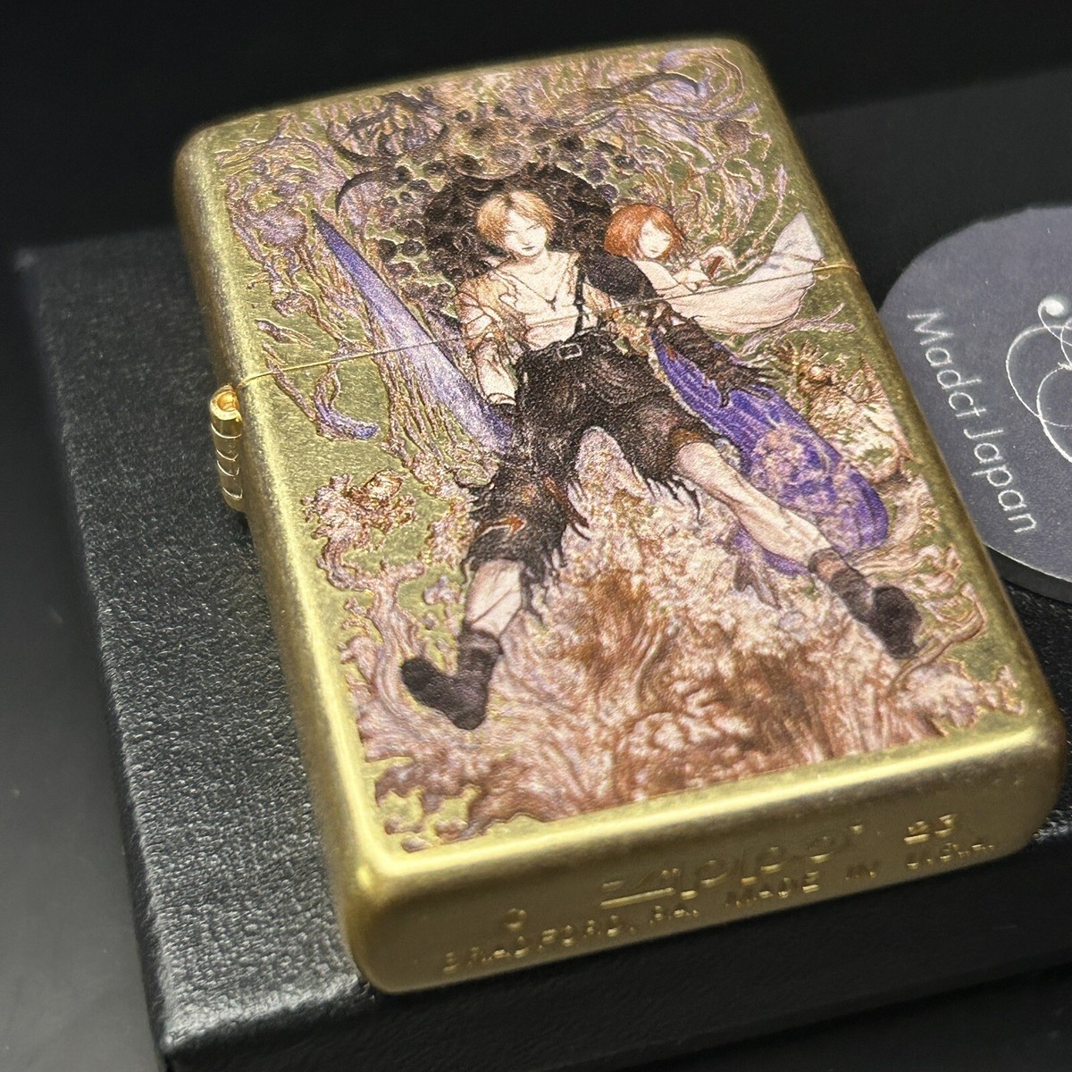 【未開封】FINAL FANTASY X original zippo Zippo Final Fantasy 10 Ⅹ Yoshitaka Amano Water Warrior Gold Japan