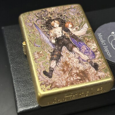 Zippo Final Fantasy 10 Ⅹ Yoshitaka Amano Water Warrior Gold Japan