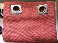 Bed Bath & Beyond 2 panels with grommets rust color