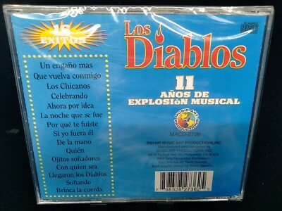 CD-📀-LOS DIABLOS-15 EXITOS-11 AÑOS DE EXPLOSION MUSICAL-1997