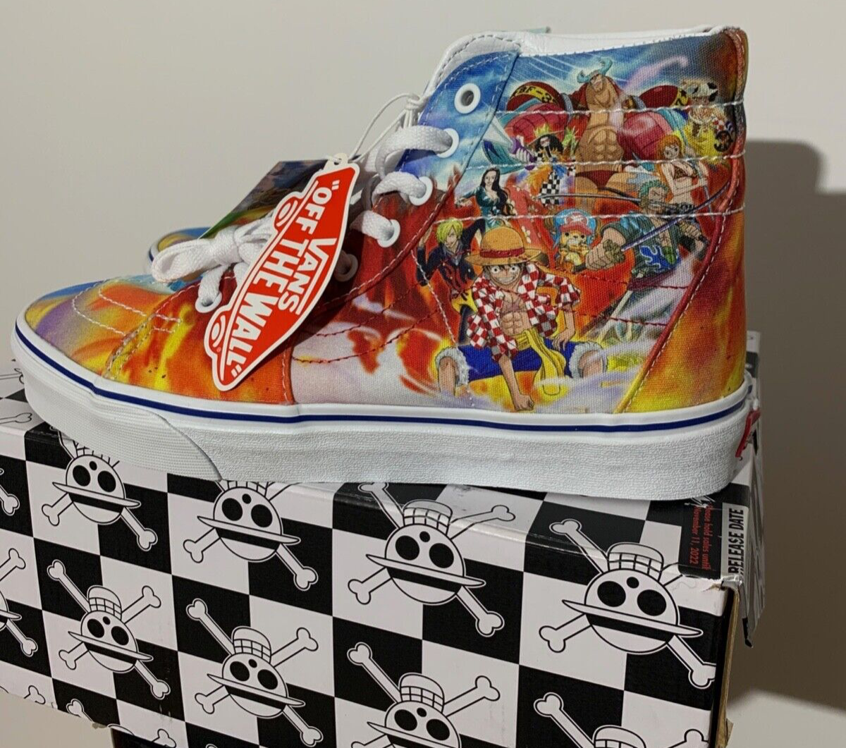 Vans x One Piece Sk8-Hi Punk Hazard Skate Shoe Multicolour Vans x One Piece Sk8-Hi Punk Hazard Skate Shoe Multicolour