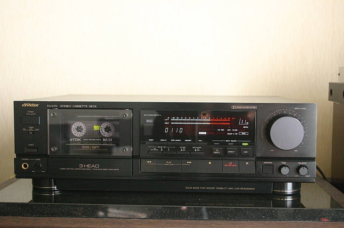 ジャンク Victor TD-V711 カセット デッキ ビクター オーディオ