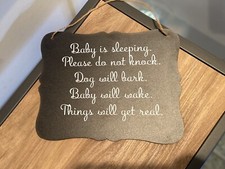 Baby Is Sleeping Door Sign