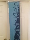 💟 Calvin Klein Acrylic Knit Fringe Blue Scarf New NWT Long 1 Size Oblong Women — photo 2