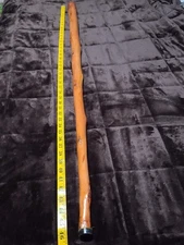 Hand Crafted Cedar Wood Walking Stick/Staff-WITH MARS TOP -46"