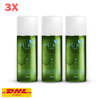 3x PURE Oil Cleansing Reduce Dark Spots Stretch Mark Wrinkles 100% Natural 100ml