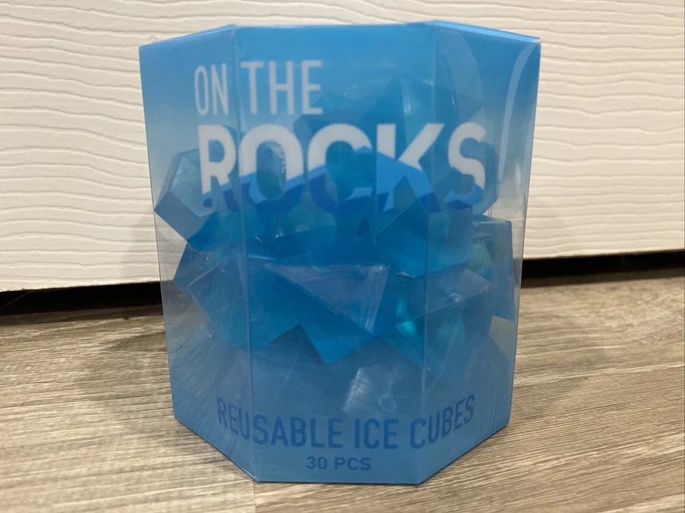 NUEVO Lote de 18 (540 cubos) Evriholder "On The Rocks" Cubitos de Hielo Reutilizables Azules Foto 2 de 4