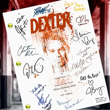 Dexter Pilot Script Autograph Signed Reprints- Dexter TV Show Michael C Hall