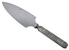 Vintage HEILAG OLAV Pewter Handled Pie / Cake Server Knife NORWAY