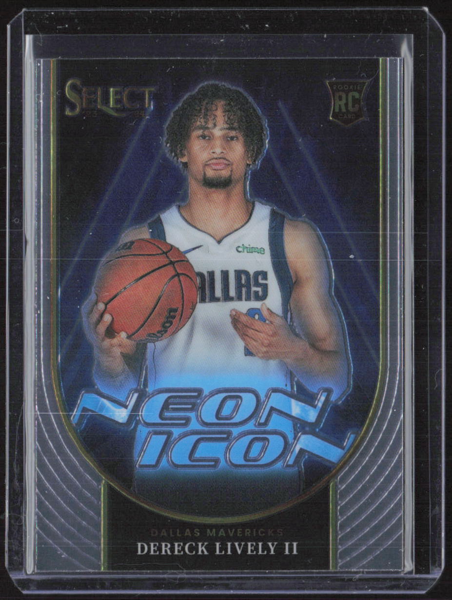 2023-24 Panini Select #16 Dereck Lively II Neon Icon