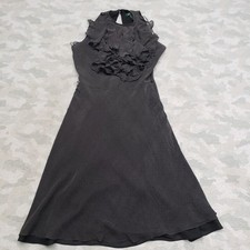 Lauren Ralph Lauren Dress Womens 6 Black Polka Dot Sleeveless