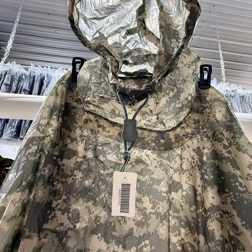 Poncho de lluvia militar de Estados Unidos - ACU - Equipo de campo táctico impermeable nuevo Foto 2 de 4