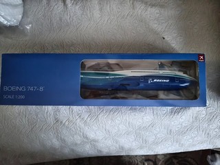 Hogan Boeing 747 8 blue livery 1:200