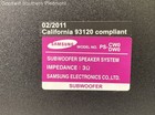 Samsung PS-CW0/DW0 Subwoofer Speaker System - Tested — photo 6