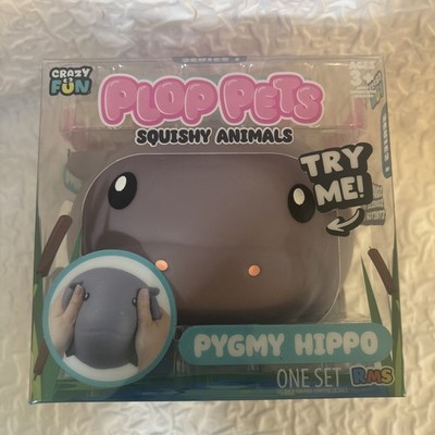 Crazy Fun Plop Pets Pygmy Hippo RMS Squishy Animals Stretchy Stress Relief Viral