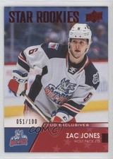 2021-22 Upper Deck AHL Star Rookies Exclusives 51/100 Zac Jones #138 4qi
