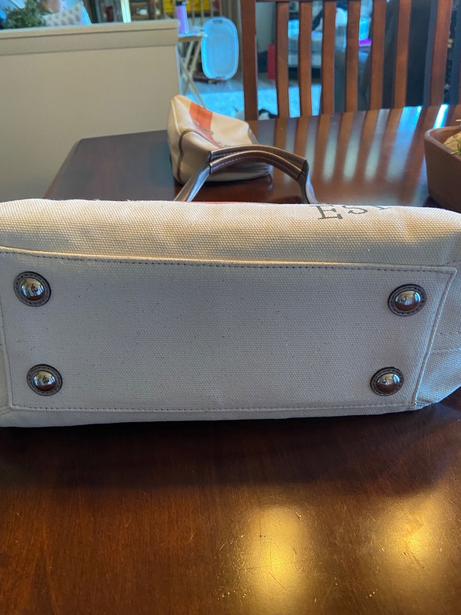 Coach # F19273 Bag Beach Seashell Shoulder Natural Canvas