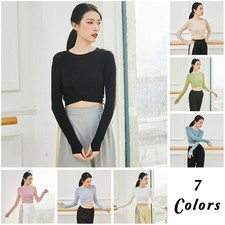 Women's Long Sleeved Dance Practice Top Body Training Fitness Yoga Clothes