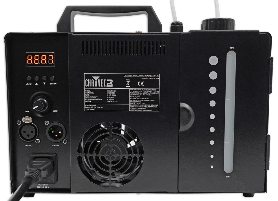 Chauvet DJ Hurricane Haze 1DX Water Based Haze Machine Hazer - Image 4 of 4