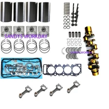 4HG1 4HG1T Engine Rebuild Kit Crankshaft Rod For Isuzu 4.6L NPR NQR Truck Repair